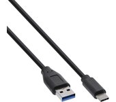 InLine 0.5m, USB3.1-C/USB3.1-A cable USB 0,5 m USB 3.2 Gen 2 (3.1 Gen 2) USB C USB A Negro