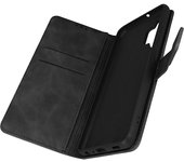 Funda Samsung Galaxy A32 5G Efecto Ante Tarjetero Soporte Vídeo, Negro