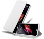 Funda Libro para LG X SCREEN en CLASSY PLATEADO - Cubierta Proteccion con Cierre Magnetico, Tarjetero y Funcion de Suporte - Etui Case Cover Carcasa