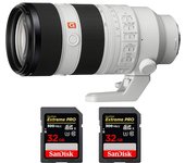 FE 70-200mm f/2.8 GM OSS + 2 SanDisk 32GB Extreme PRO UHS-II SDXC 300 MB/s + PDF  pulgadas pulgadas20 TÉCNICAS PARA