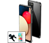 Kit de vidrio templado de la cubierta completa 5D + cubierta del delgado + soporte magnético de auto