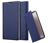 Funda Libro para Sony Xperia L1 en CLASSY AZUL OSCURO - Cubierta Proteccion con Cierre Magnetico, Tarjetero y Funcion de Suporte - Etui Case Cover Carcasa