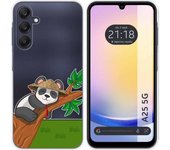 Funda Silicona Transparente Samsung Galaxy A25 5G Panda