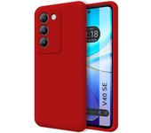 Funda Silicona Líquida Ultra Suave Vivo V40 SE 5G Roja