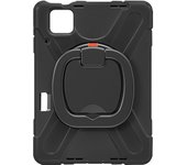 Funda Xiaomi Pad 6 antigolpes Soporte manillar giratorio de doble material Negro