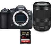 EOS R6 Mark II ( R6II ) + RF 24-240mm f/4-6.3 IS USM + 1 SanDisk 32GB Extreme PRO UHS-II SDXC 300 MB