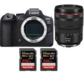 EOS R6 Mark II ( R6II ) + RF 24-105mm f/4 L IS USM + 2 SanDisk 256GB Extreme PRO UHS-II SDXC 300 MB/