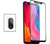 Película de Camara trasera + Vidrio templado 5D Cubierta completa para Xiaomi Mi 8