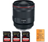 RF 50mm f/1.2L USM + 3 SanDisk 128GB Extreme PRO UHS-II 300 MB/s + PDF  pulgadas pulgadas20 TÉCNICAS PARA MEJORAR SU