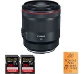 RF 50mm f/1.2L USM + 2 SanDisk 128GB Extreme PRO UHS-II 300 MB/s + PDF  pulgadas pulgadas20 TÉCNICAS PARA MEJORAR SU