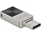 DeLOCK 54085 unidad flash USB 128 GB USB Tipo C 3.2 Gen 1 (3.1 Gen 1) Plata