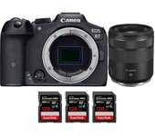 EOS R7 + RF 85mm F2 Macro IS STM + 3 SanDisk 128GB Extreme PRO UHS-II SDXC 300 MB/s + PDF MCZ DIRECT