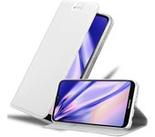 Funda Libro para Huawei P20 LITE en CLASSY PLATEADO - Cubierta Proteccion con Cierre Magnetico, Tarjetero y Funcion de Suporte - Etui Case Cover Carcasa