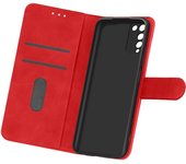 Funda para Honor 10X Lite Tarjetero Función Soporte Rojo