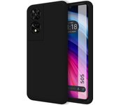 Funda Silicona Líquida Ultra Suave TCL 505 Negra