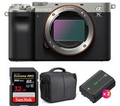 Alpha a7C Cuerpo Silver + SanDisk 32GB Extreme PRO UHS-II SDXC 300 MB/s + 2 NP-FZ100 + Bolsa | 2 a?os de garant?a