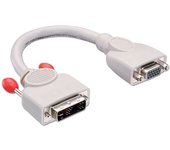 Lindy 41222 adaptador de cable de vídeo 0,2 m DVI-A VGA (D-Sub) Gris