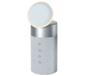 FORCE PLAY Cargador inalámbrico doble de 20 W compatible con MagSafe y altavoz Bluetooth Plateado