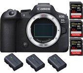 EOS R6 Mark II ( R6II ) + 3 SanDisk 32GB Extreme PRO UHS-II 300 MB/s + 3 LP-E6NH + PDF MCZ DIRECT  pulgadas pulgadas