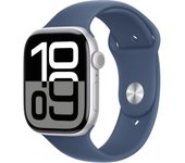 Apple Watch Series 10 OLED 46 mm Digital 416 x 496 Pixeles Pantalla táctil 4G Plata Wifi GPS (satélite)