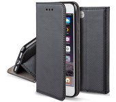 Funda para iPhone SE, iPhone 5s, Negra - Flip Cover Smart Magnética con Soporte y Cartera para Tarje