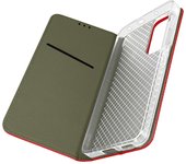 Funda Xiaomi 12 Lite Solapa Magnética Tarjetero Función Soporte rojo
