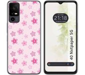 Funda Silicona TCL 40 NXTPAPER 5G Flores