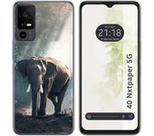 Funda Silicona TCL 40 NXTPAPER 5G Elefante