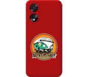 Funda Silicona Roja Oppo A38 4G Adventure