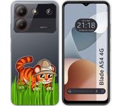 Funda Silicona Zte Blade A54 4G Tigre