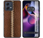 Funda Silicona Motorola Moto G84 5G Cuero 01