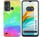 Funda Silicona Zte Blade A53 Acuarela 03