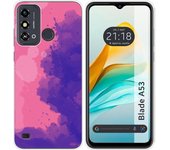 Funda Silicona Zte Blade A53 Acuarela 07