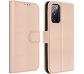 Funda Samsung Galaxy S20 FE Libro Billetera F. Soporte - Oro Rosa