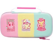PowerA NSCS0125-01 funda para consola portátil Nintendo Sentido, Caucho Verde, Rosa, Amarillo