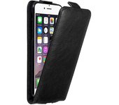 Funda para Apple iPhone 6 / iPhone 6S in NEGRO ANTRACITA - Cubierta Proteccion Estilo Flip con Cierre Magnetico - Etui Case Cover Carcasa