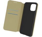 Funda iPhone 12 / 12 Pro Tarjetero Soporte Vídeo Dorado