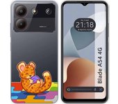 Funda Silicona Zte Blade A54 4G Leopardo