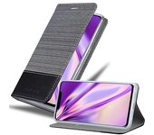 Funda Libro para Huawei MATE 20 PRO en GRIS NEGRO - Cubierta Proteccion con Cierre Magnetico, Tarjetero y Funcion de Suporte - Etui Case Cover Carcasa