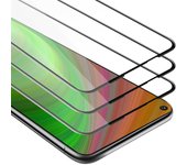 3x Pelicula Protectora para Honor 20 PRO en TRANSPARENTE con NEGRO - Paquete de 3 Pantalla de Vidrio Templado Cobertura Completa (Tempered) Compatible 3D con Dureza 9H