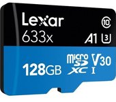 Tarjeta de memoria de alto rendimiento 633x microSDXC UHS-I de 128 GB