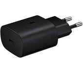 Cargador universal Smartphone USB-C 25W carga rápida 3A Negro