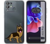 Funda Silicona Transparente Blackview A55 Pro Perros 03