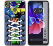 Funda Silicona Transparente Blackview A55 Pro Zapatillas 14