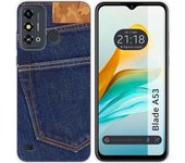 Funda Silicona ZTE Blade A53 Vaquero