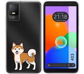 Funda Silicona Transparente TCL 403 Perros 02