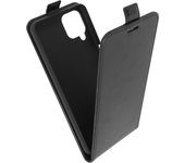 Funda Samsung Galaxy A12 Protector con Tapa Vertical y Tarjetero – Negro