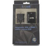 iggual Adaptador VGA a HDMI + audio + microUSB