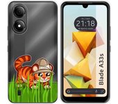 Funda Silicona Transparente Zte Blade A33s Tigre