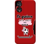 Funda Silicona Líquida Roja TCL 50 SE Vaca